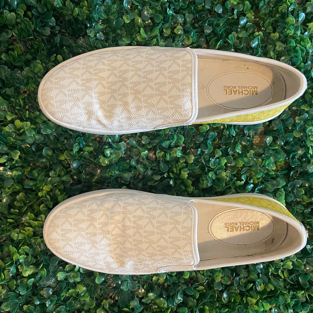 Michael Kors Cream and Yellow Women’s Loafers
